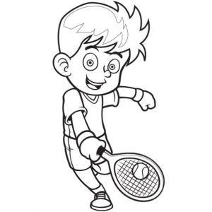Coloriage Joueur De Tennis Joueur De Tennis Coloriage Joueur De Tennis En Ligne