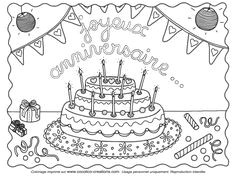 Coloriage Joyeux Anniversaire A Imprimer Gratuit Les 256 Meilleures Images De Coloriage Anniversaire