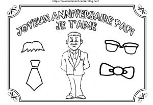 Coloriage Joyeux Anniversaire Papy à Imprimer Coloriage Anniversaire Divers
