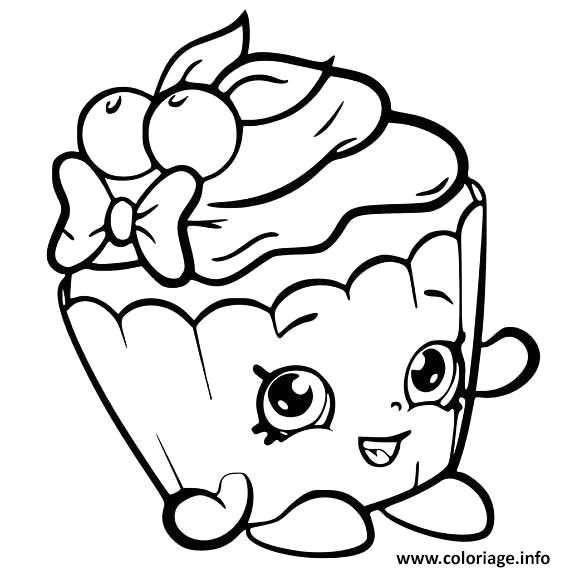 Coloriage Kawaii Food A Imprimer Image Cupcake A Imprimer
