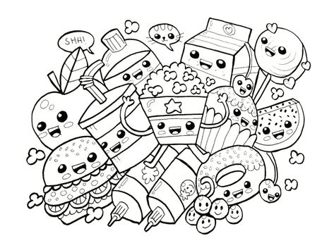 Coloriage Kawaii Food A Imprimer Imprimer Des Coloriage Coloriage Kawaii Nourri 1721