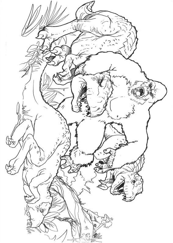 Coloriage King Kong A Imprimer 15 Pi¨ce Préférée Coloriage Godzilla Image