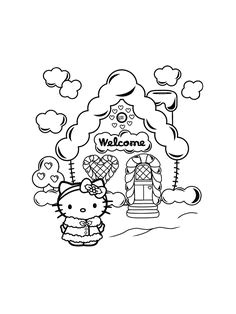 Coloriage Kitty à Imprimer Les 695 Meilleures Images De Coloriage Coloring