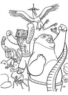Coloriage Kung Fu Panda à Imprimer 13 Best Pandas Birthday Party Images In 2019