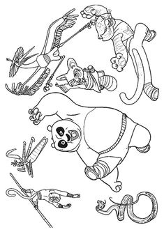 Coloriage Kung Fu Panda à Imprimer 13 Best Pandas Birthday Party Images In 2019