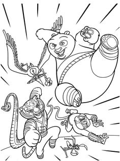 Coloriage Kung Fu Panda à Imprimer 72 Best Coloring 4 Kids Dreamworks Images