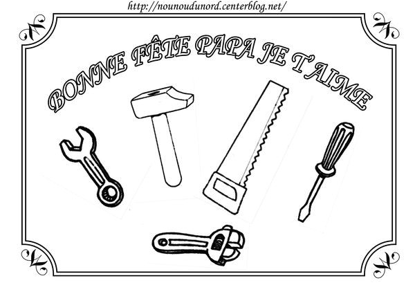 Coloriage La Fete Des Peres Coloriage Bricolage Pour La Fªte Des P¨res