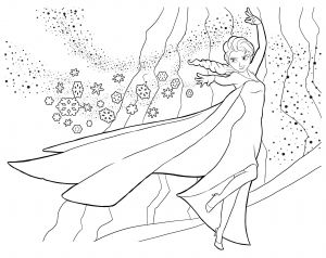 Coloriage La Reine Des Neige 2 La Reine Des Neiges Elsa 2 Coloriage La Reine Des Neiges