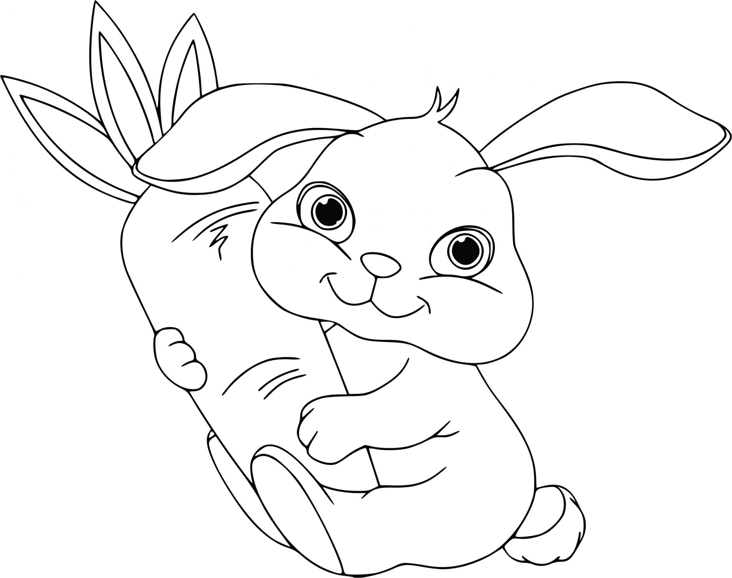 Coloriage Lapins à Imprimer Apprendre Dessiner Un Lapin