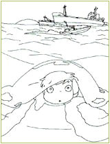 Coloriage Le Chateau Ambulant 32 Meilleures Images Du Tableau Ponyo