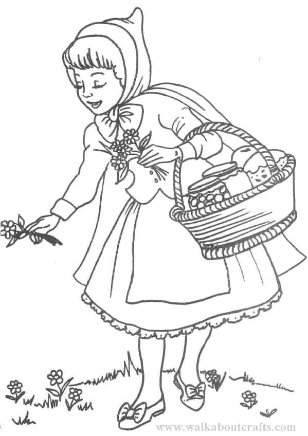 Coloriage Le Petit Chaperon Rouge Coloriage Du Petit Chaperon Rouge Coloriage Petit Poucet