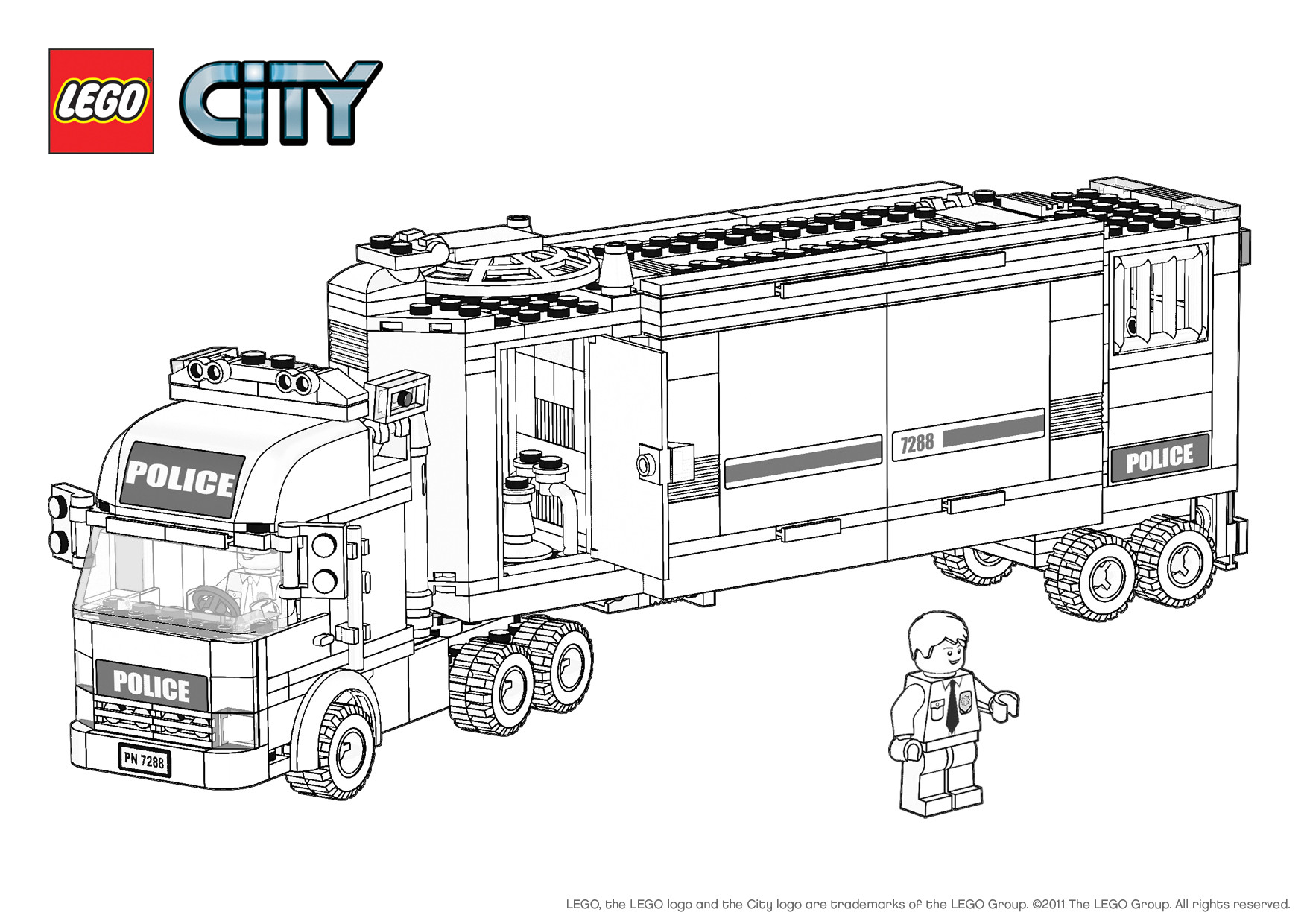 Coloriage Lego City Police à Imprimer Coloriage Lego City 83 Coloring Pages Lego Pirates