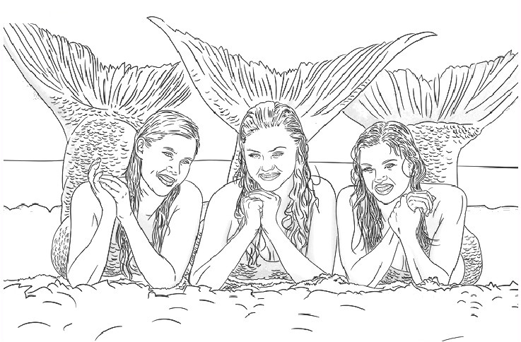 Coloriage Les Sirene De Mako Desenhos Para Colorir E Imprimir Desenhos Para Colorir E