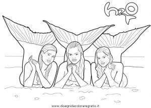 Coloriage Les Sirene De Mako Line Drawings Online H2o Mermaid Coloring Pages New at
