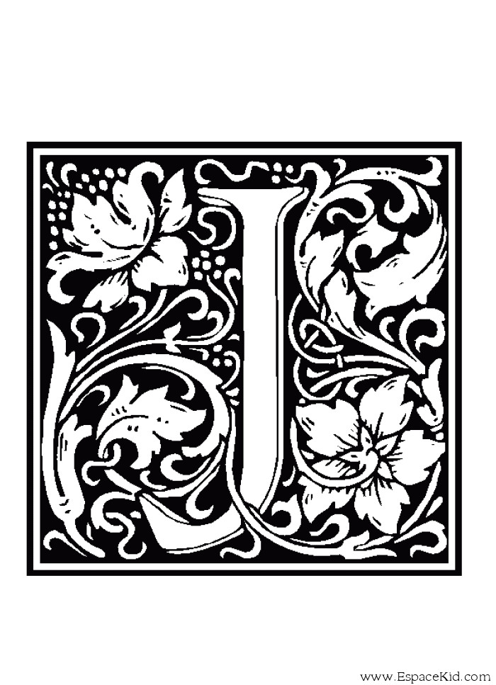 Coloriage Lettre De L Alphabet Coloriage Lettre J Coloriages Lettrine