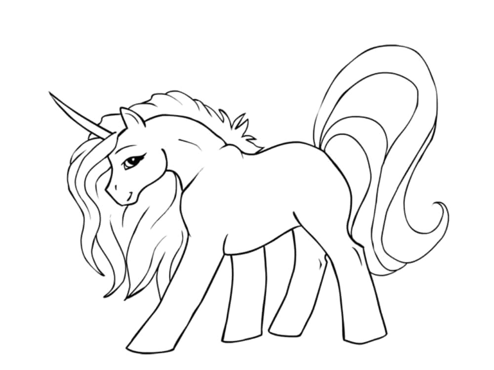 Coloriage Licorne Et Princesse Modele Dessin Princesse Facile