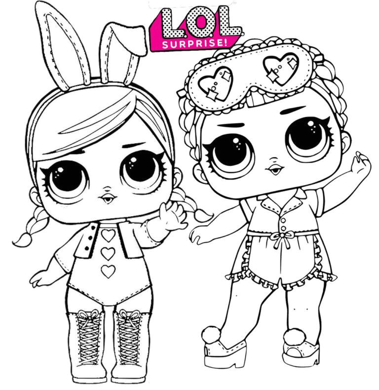 Coloriage Lol Surprise Animaux Hops and Sleeping B B Lol Surprise Coloring Page