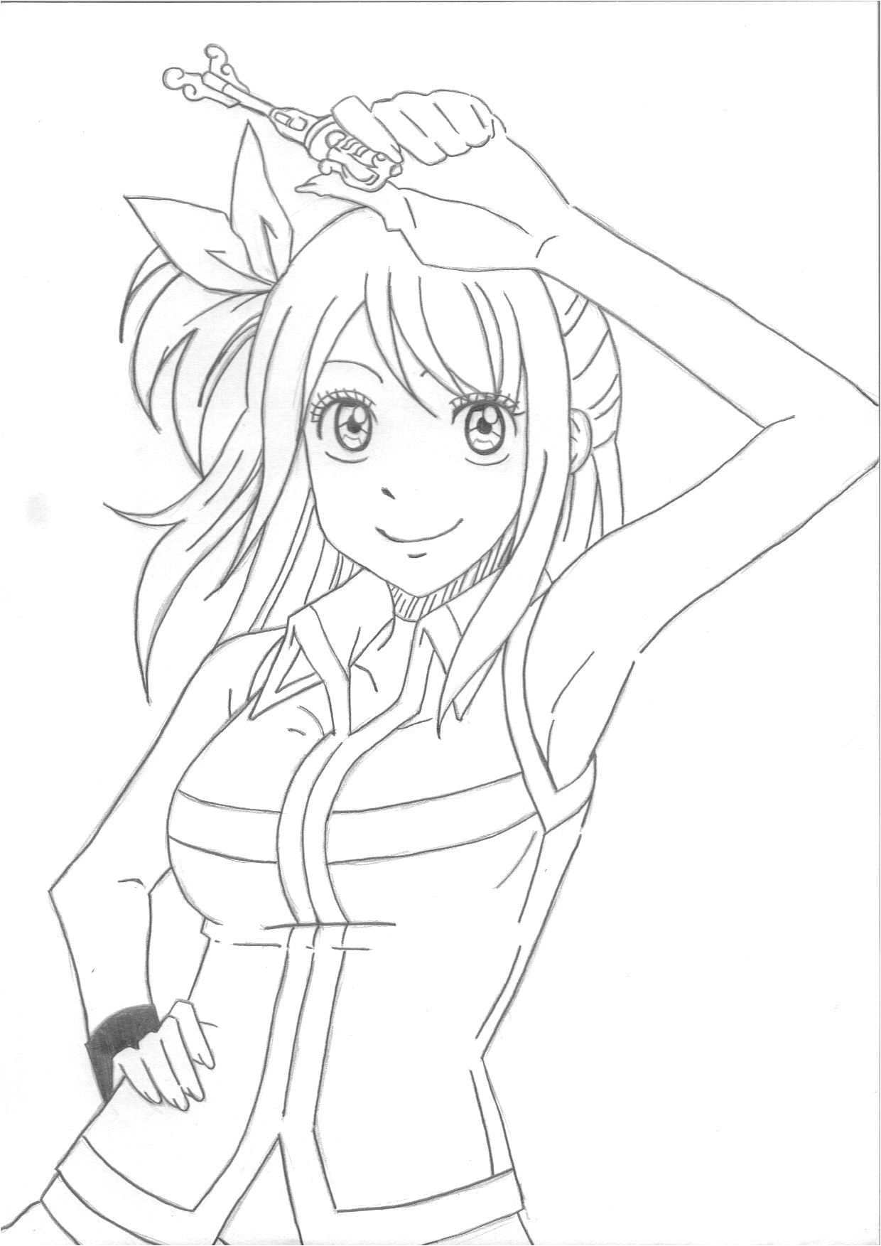 Coloriage Lucy Fairy Tail Dessins En Noir Et Blanc Page 2 Mangas Anthologie