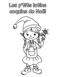Coloriage Lutin De Noel 21 Meilleures Images Du Tableau Lutins