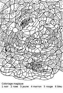 Coloriage Magique Ce1 Noel Maternelle Coloriage Magique Maternelle Le Père Noël Et