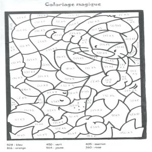 Coloriage Magique Ce1 soustraction Sans Retenue Coloriage Magique soustraction Sans Retenue