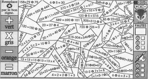 Coloriage Magique Cm1 Maths Coloriages Trouver L Opération Fr Hellokids