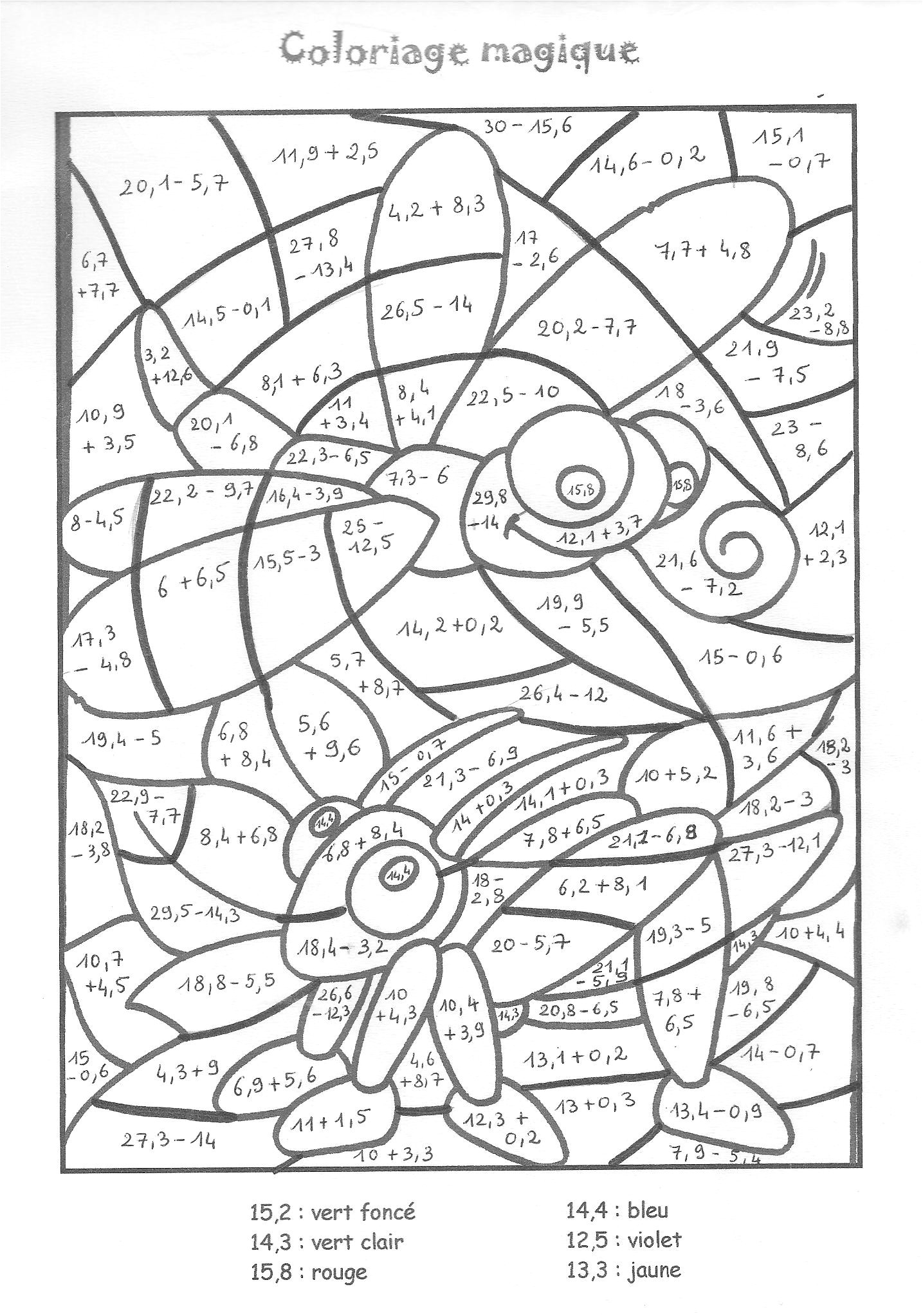 Coloriage Magique Cm2 Grands Nombres Coloriages Magiques