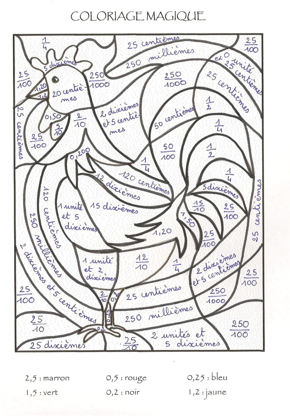 Coloriage Magique Cm2 Grands Nombres Coloriages Magiques with Coloriage Magique Grands Nombres