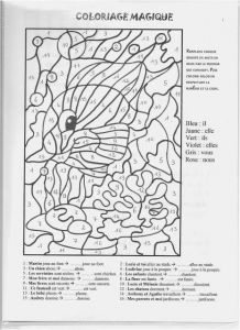 Coloriage Magique Cm2 orthographe Coloriages Magique Grammaire Et Conjugaison à Imprimer Et