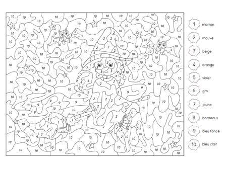 Coloriage Magique D Halloween Fargeix Laurianne Fargeixl Sur Pinterest