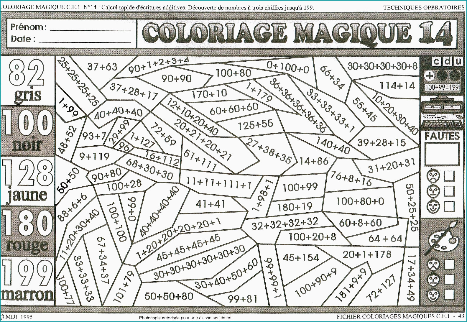 Coloriage Magique De Ce2 Cm1 Coloriage Magique Tables De Multiplication Cm1 Excellent