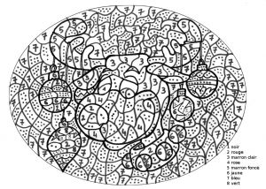 Coloriage Magique De Noel En Ligne Maternelle Coloriage Magique Maternelle Un Renne De Noël