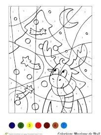 Coloriage Magique De Noel Maternelle Les 12 Meilleures Images De Coloriage Magique Noel