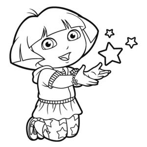 Coloriage Magique Dora A Imprimer Coloriage Magique Dora Dessin Gratuit à Imprimer