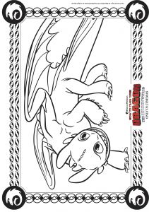 Coloriage Magique Dragon 3 Krokmou Coloriage Dragons 3 Coloriages Pour Enfants
