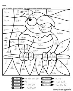Coloriage Magique En Anglais Coloriage Magique Ce1 Math Anglais Jecolorie