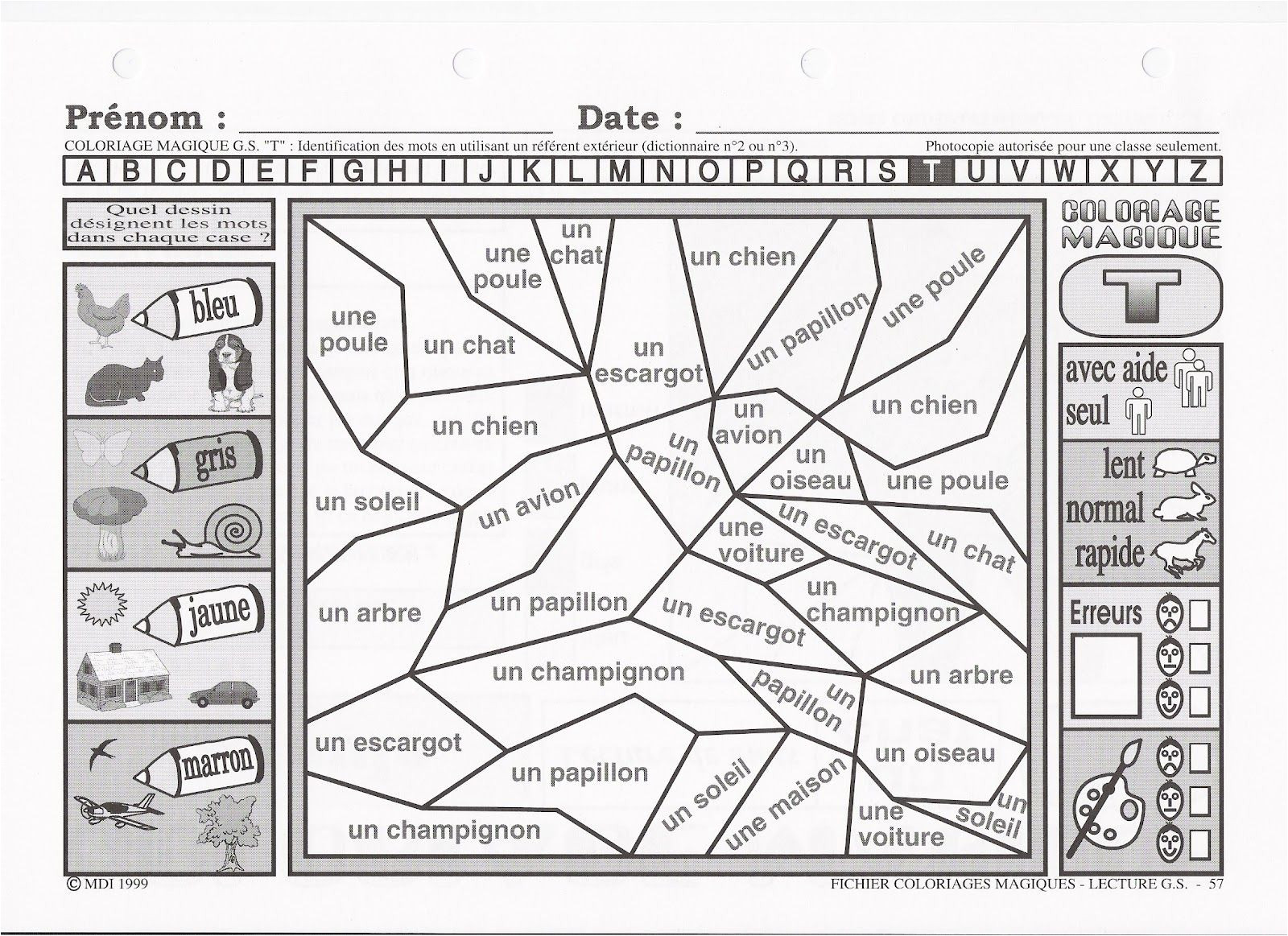 Coloriage Magique Gratuit Ce2 Pdf]corrigés