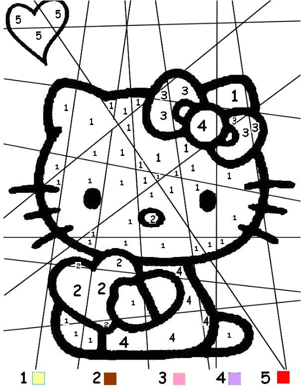 Coloriage Magique Hello Kitty à Imprimer Coloriage A Imprimer Coloriage Magique Hello Kitty Coeur