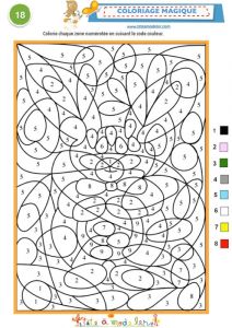 Coloriage Magique Maternelle à Imprimer Gratuit Coloriage Magique Simple 18 à Imprimer Coloriage Tête à