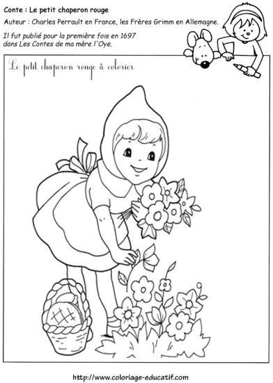 Coloriage Magique Petit Chaperon Rouge Maternelle Jeudi 3 DÉcembre