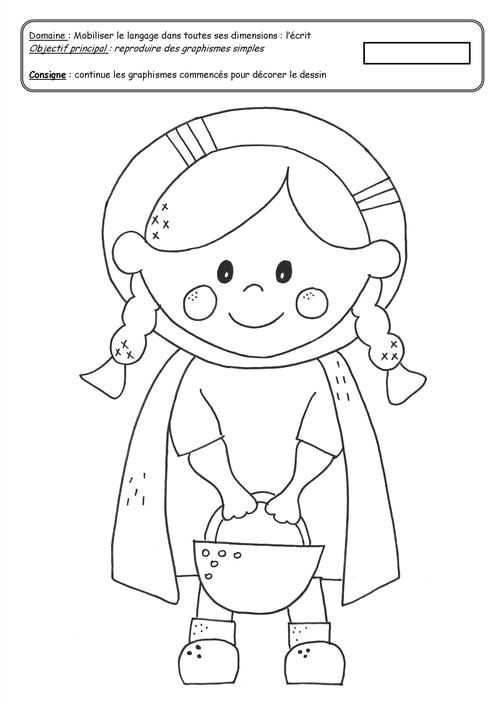 Coloriage Magique Petit Chaperon Rouge Maternelle Le Petit Chaperon Rouge … Activité Educatif