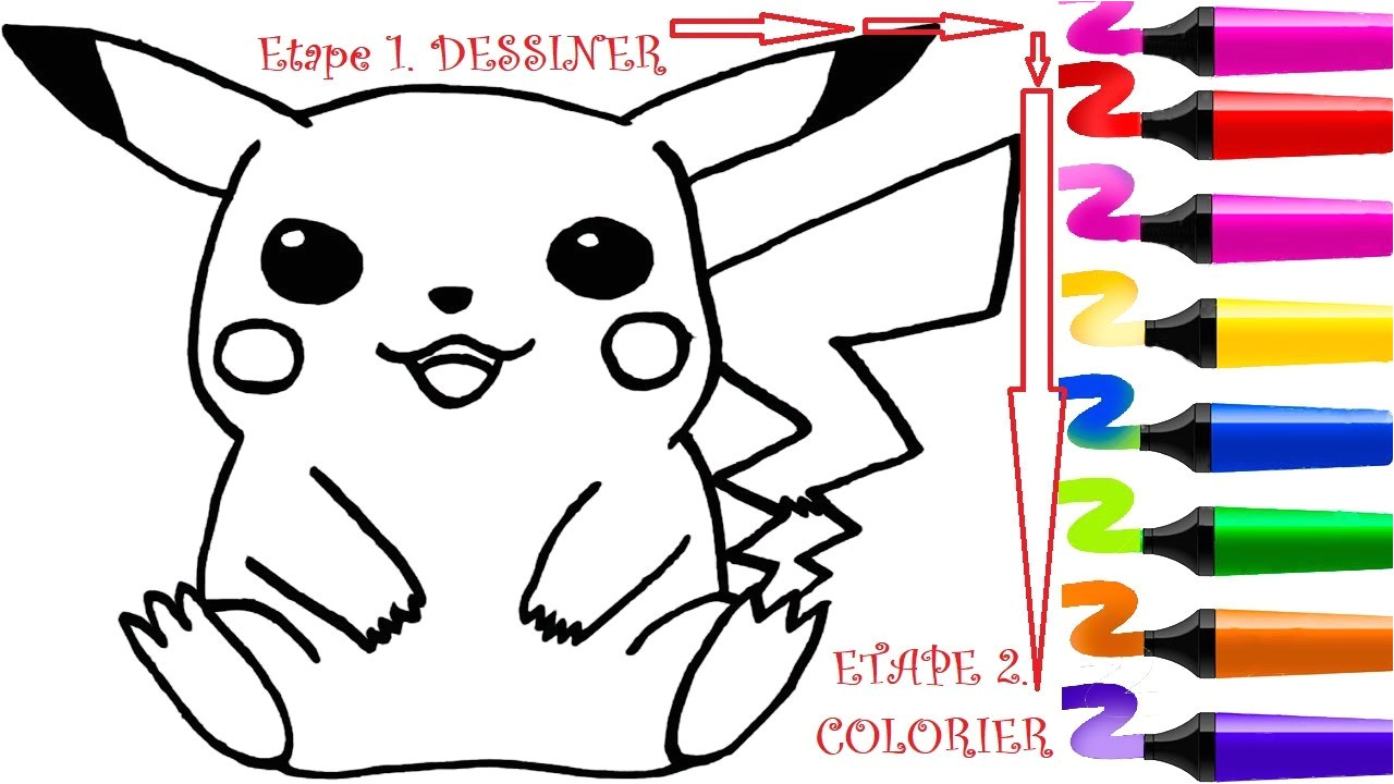 Coloriage Magique Pokemon Gratuit Dessin Facile Pokemon Et Coloriage Pokemon Pikachu