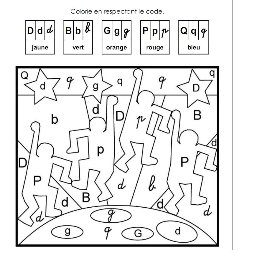 Coloriage Magique Reconnaissance Des Lettres Gs Coloriage Magique Cp à Colorier Dessin à Imprimer