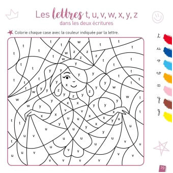 Coloriage Magique Reconnaissance Des Lettres Gs Coloriage Magique Gs Lettres Cursives Unique Coloriage