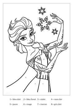 Coloriage Magique Reine Des Neiges Les 9 Meilleures Images De Coloriage   Emprimé