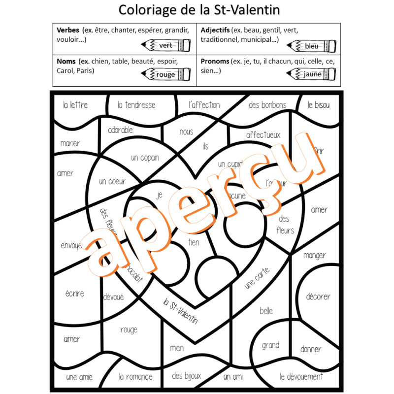 Coloriage Magique St Valentin Coloriages St Valentin Les Parties Du Discours Coloriage Magique St Valentin Coloriages St Valentin Les Parties Du Discours