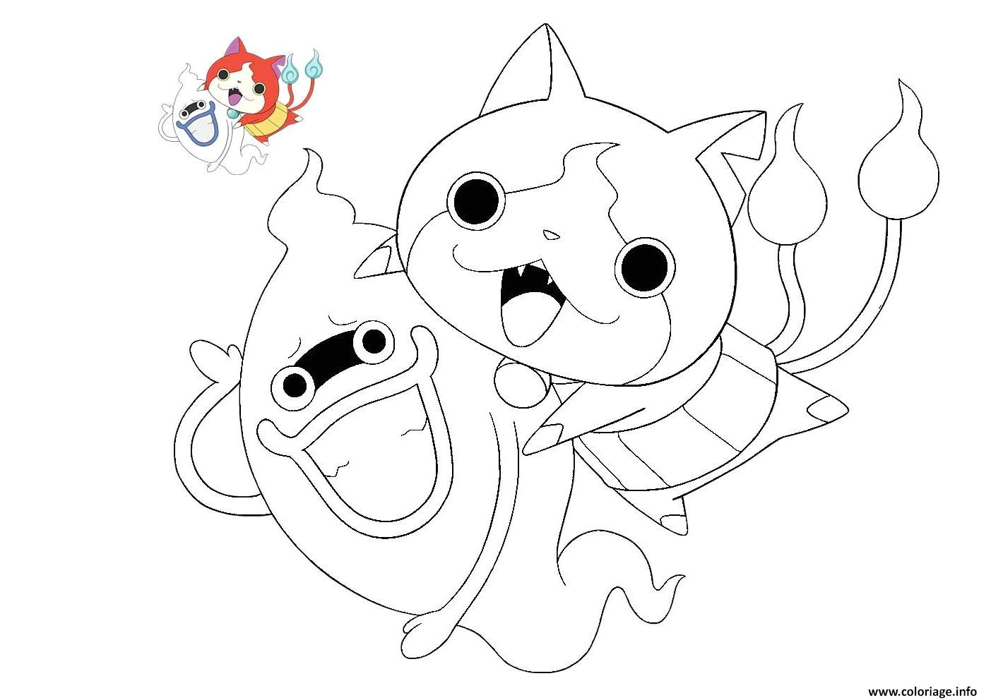 Coloriage Magique Yo Kai Watch Coloriage Yo Kai Watch 2 Dessin