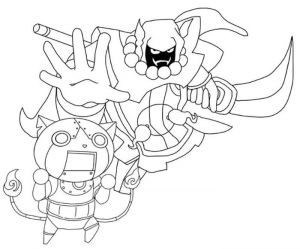 Coloriage Magique Yo Kai Watch Coloriages Yo Kai Watch Et Dessins à Imprimer
