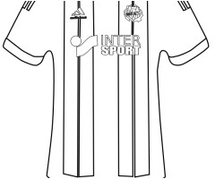 Coloriage Maillot De Foot Barcelone Blason Ol Coloriage Ol Olympique Lyonnais à Imprimer
