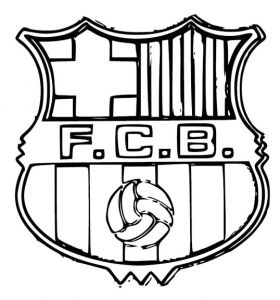 Coloriage Maillot De Foot Barcelone Coloriage écusson Fc Barcelone à Imprimer